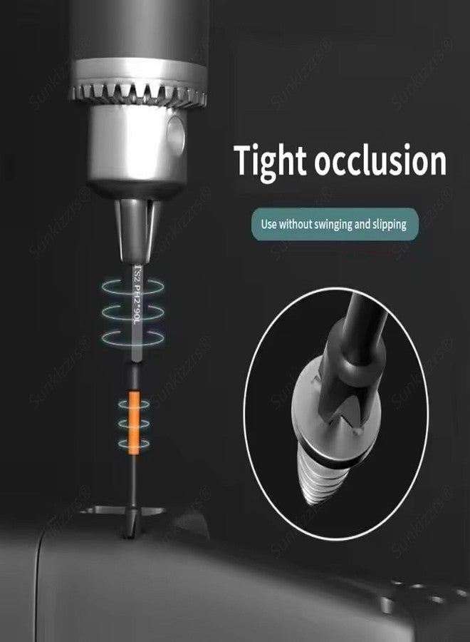 Sunkizzrs® 7-Pcs TS2 Alloy Steel Magnetic Phillips Screwdriver Drill Bits Set-PH2 Cross Screw Driver 1/4 Inch Hex Shank with Extension Rod Anti-Slip & WaterProof for Power & Impact Drivers - Image 4